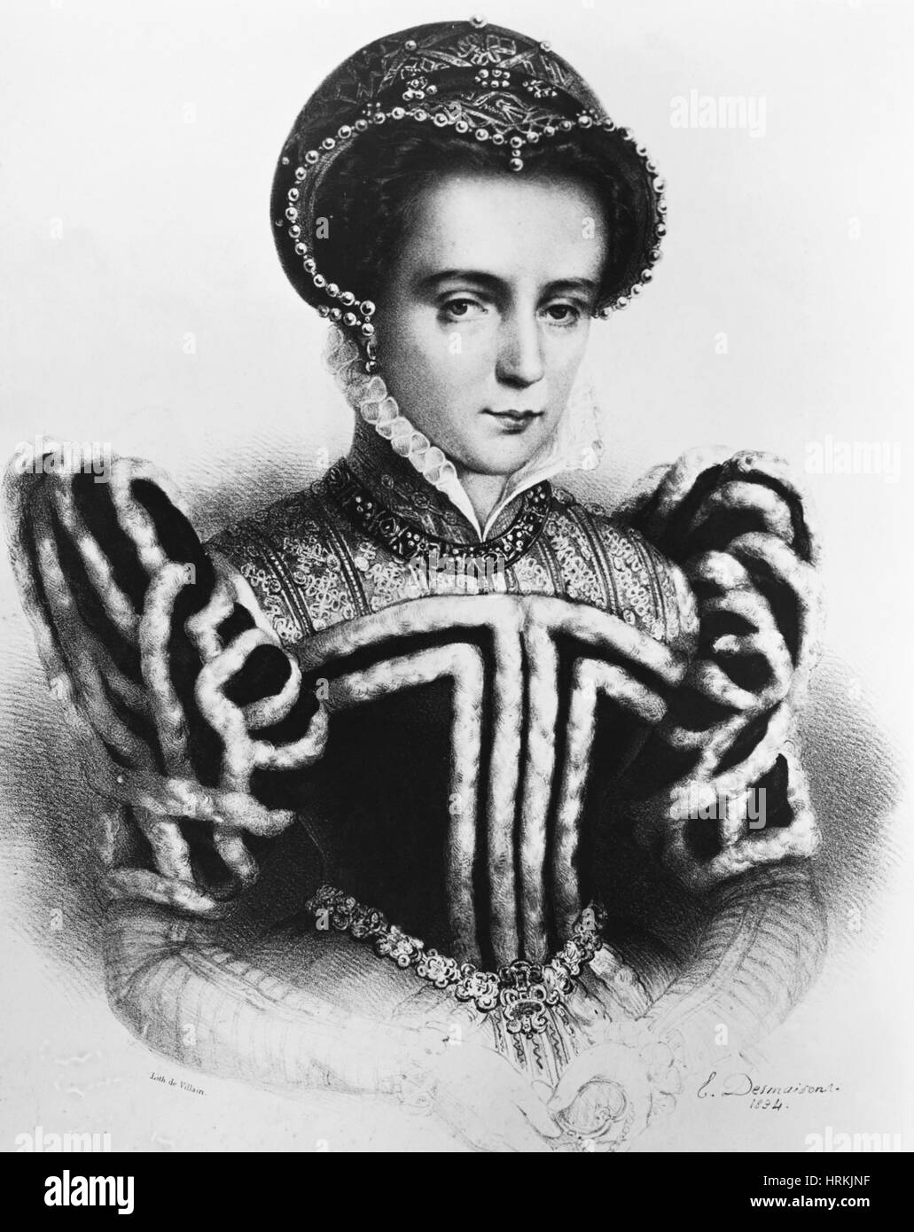 Je me Marie, Reine de l'Angleterre et l'Irlande Banque D'Images