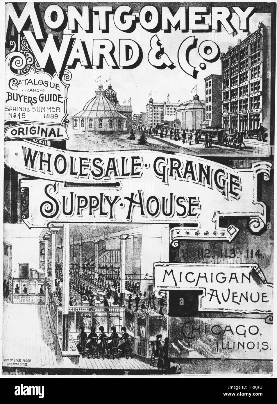 Annonce de Montgomery Ward Banque D'Images