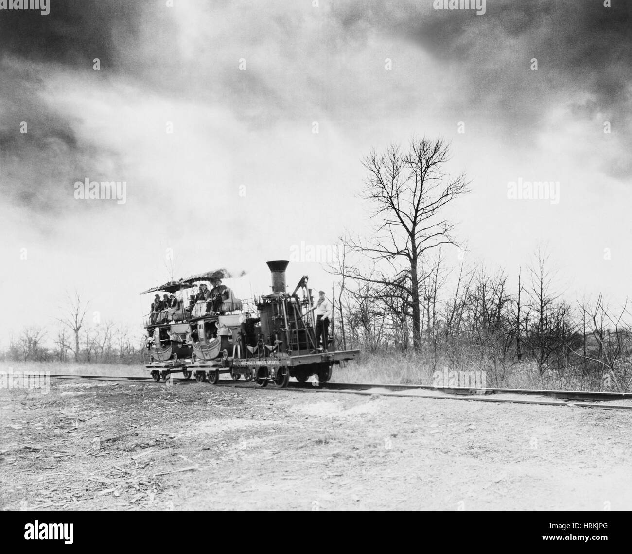 19e siècle 'Atlantic' Locomotive Banque D'Images