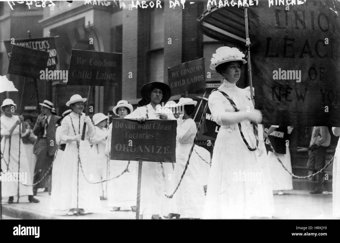 Défilé de la Fête du travail 1914, NYC Banque D'Images