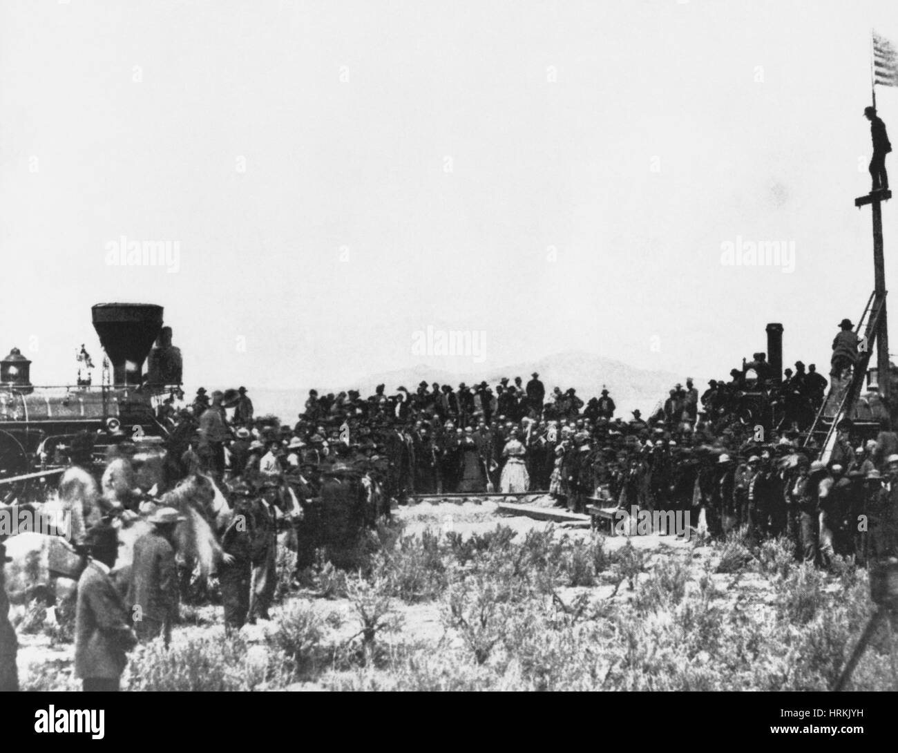 Cérémonie Golden Spike, 1869 Banque D'Images