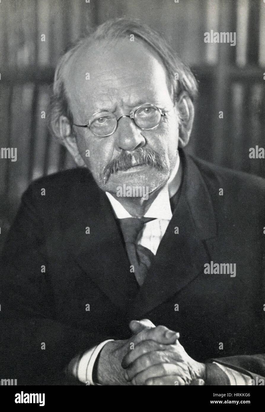 J.J. Thomson, physicien anglais Banque D'Images