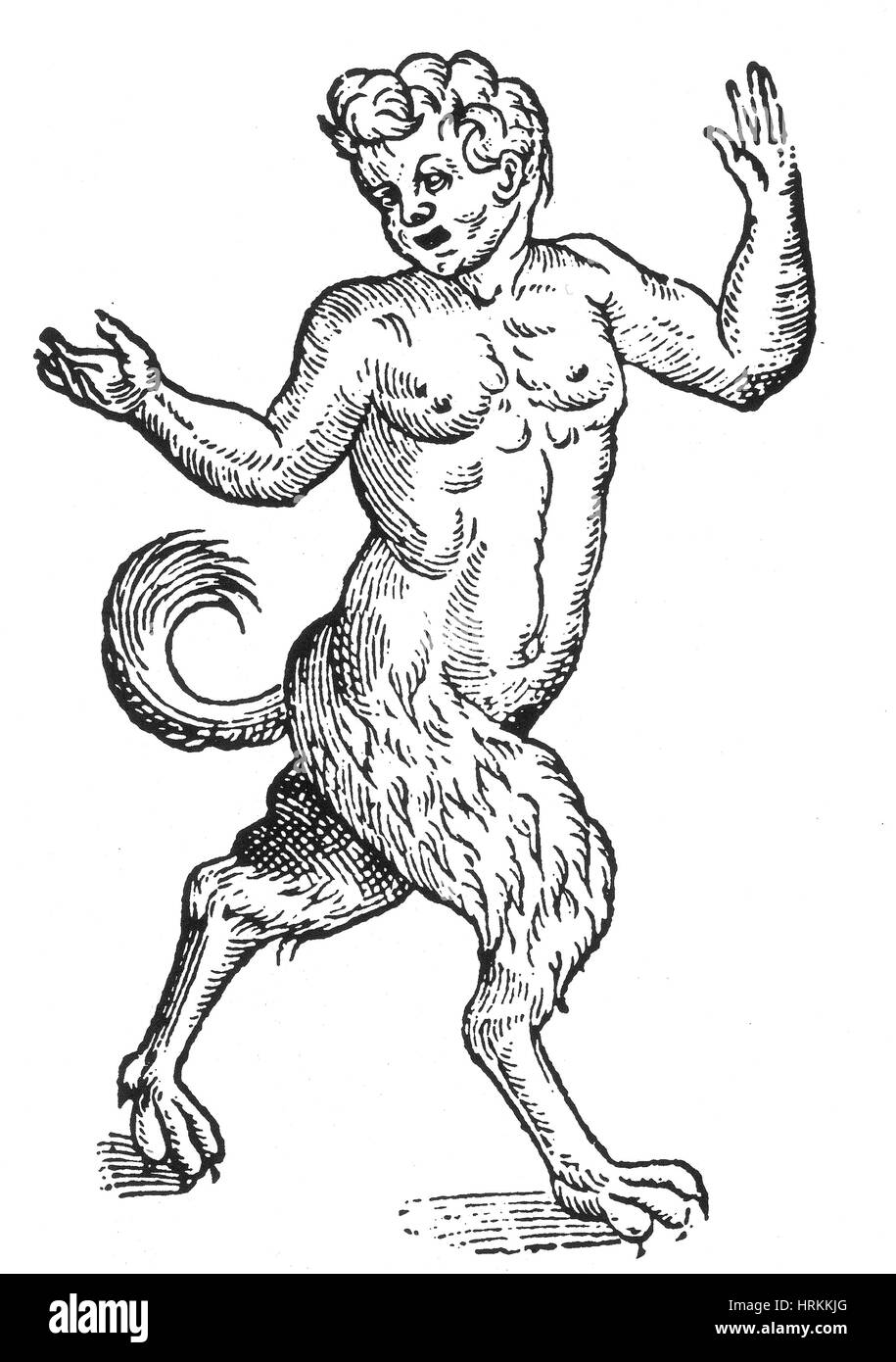 Les droits de Monster, garçon de chien, 16e siècle Banque D'Images