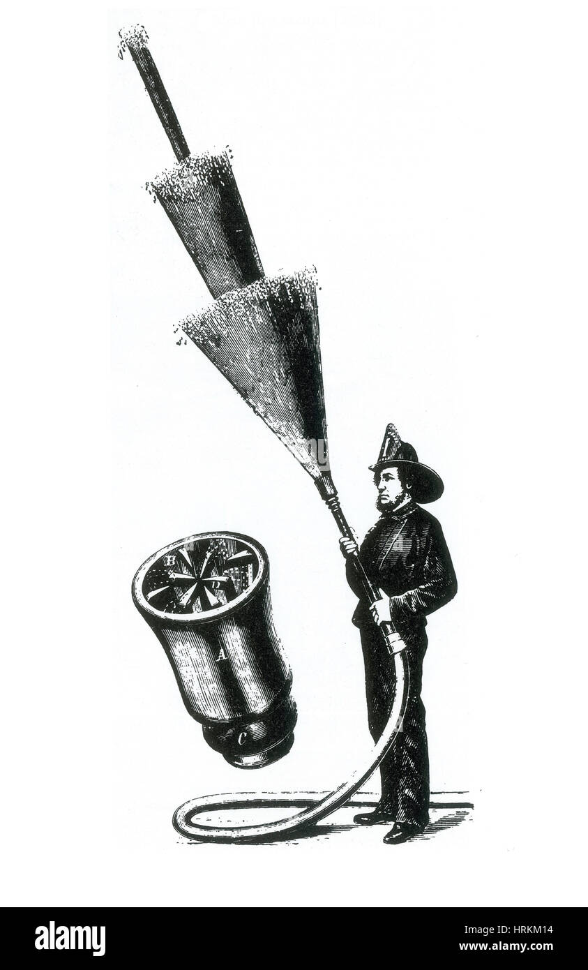 Stream répandant de l'eau, 1865 Banque D'Images