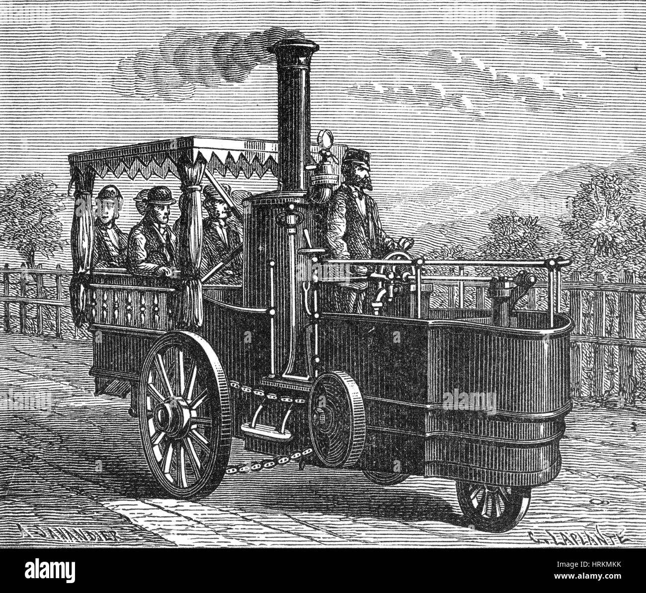 Moteur de traction Lotz, 1866 Banque D'Images