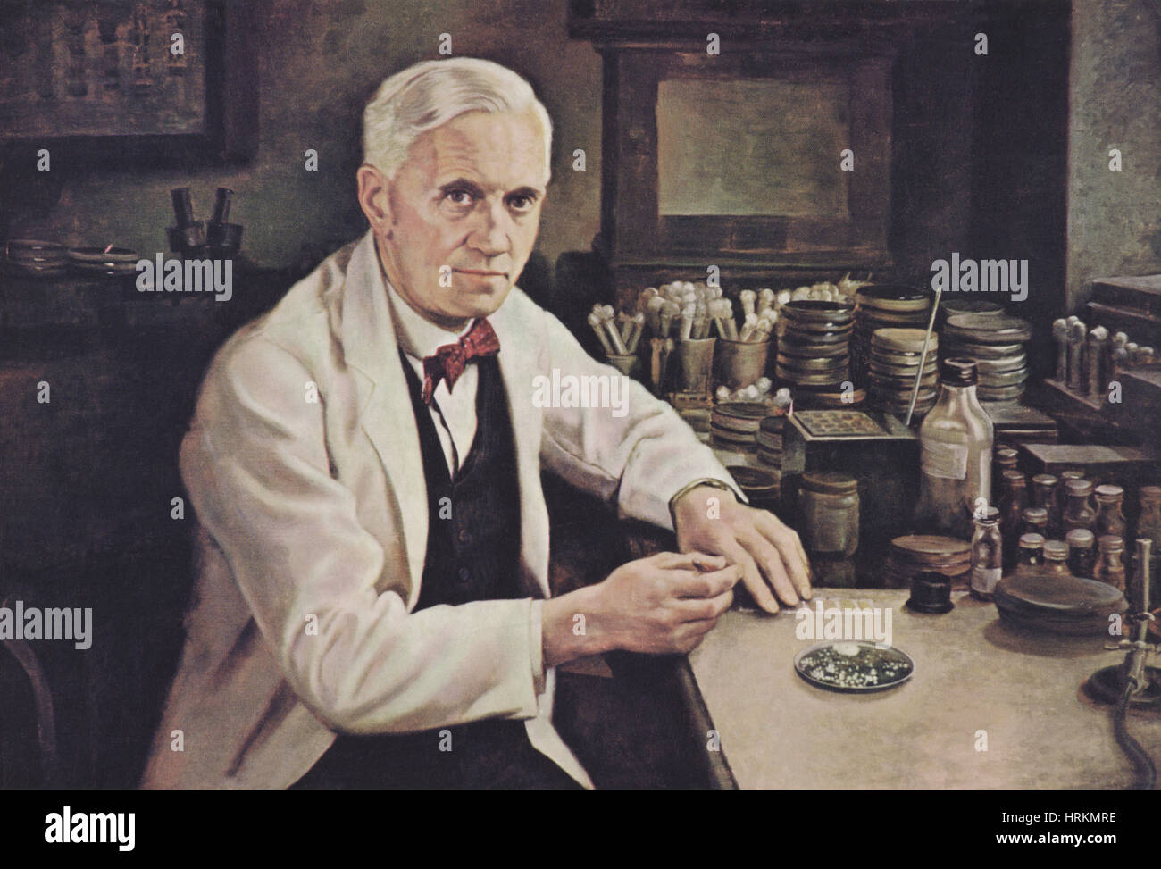 Alexander Fleming, biologiste écossais Banque D'Images