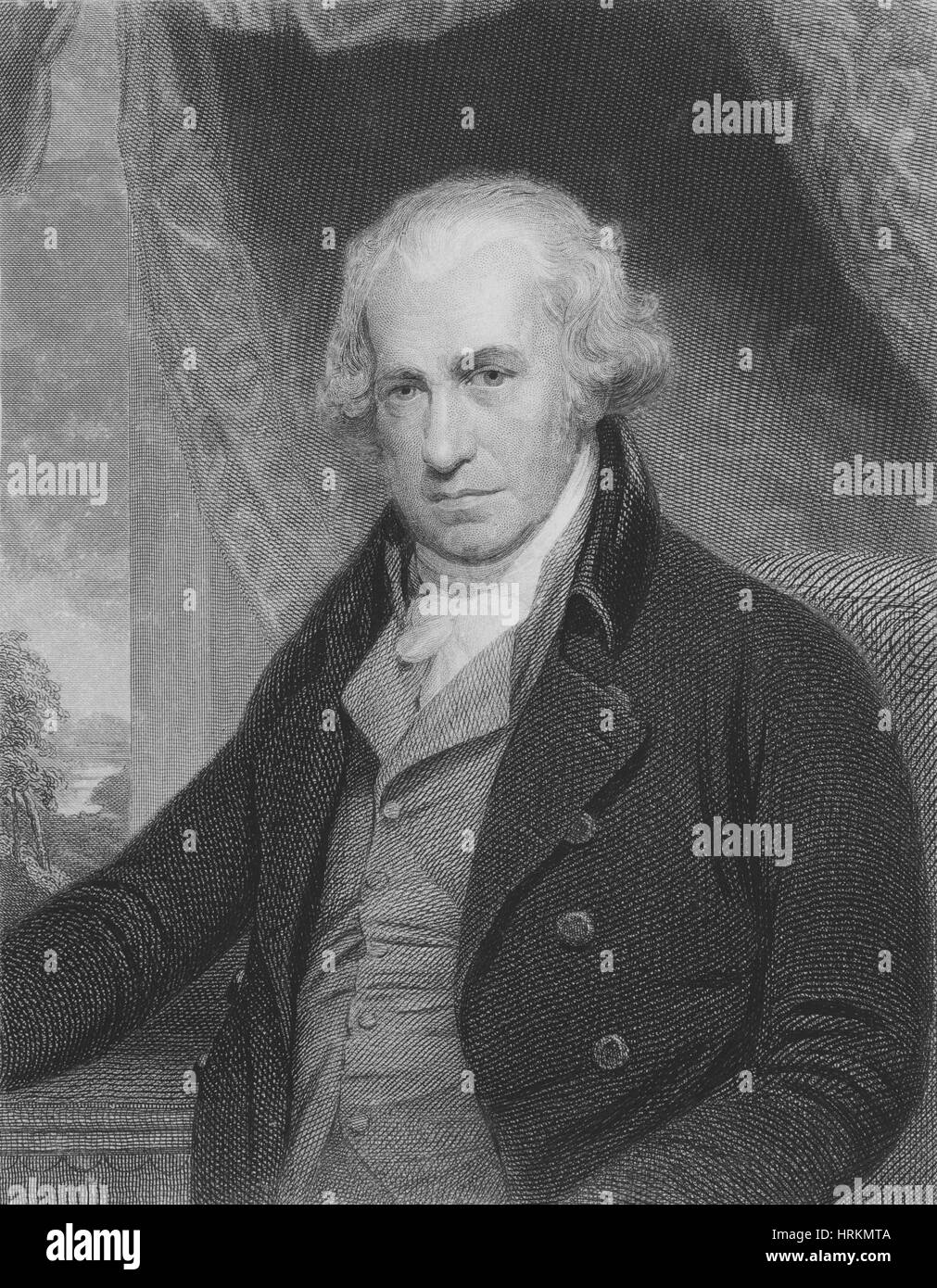 James Watt, l'inventeur et ingénieur écossais Banque D'Images
