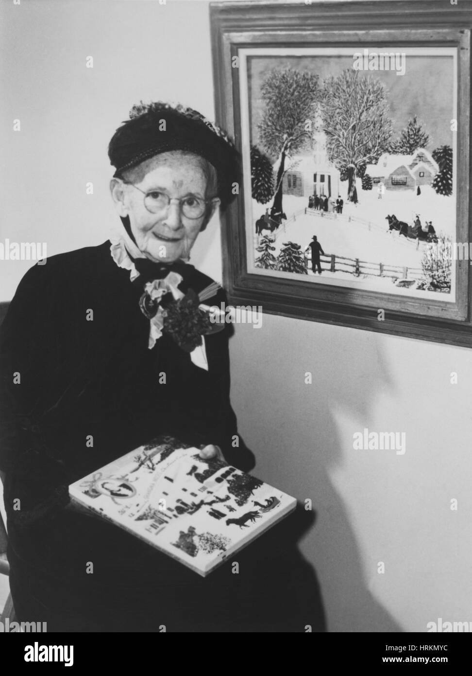 Grandma Moses, artiste folk américain Banque D'Images