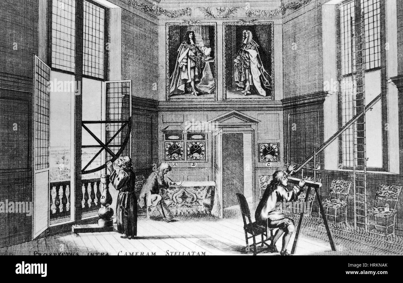 De Flamsteed Quandrant, Observatoire Royal de Greenwich Banque D'Images