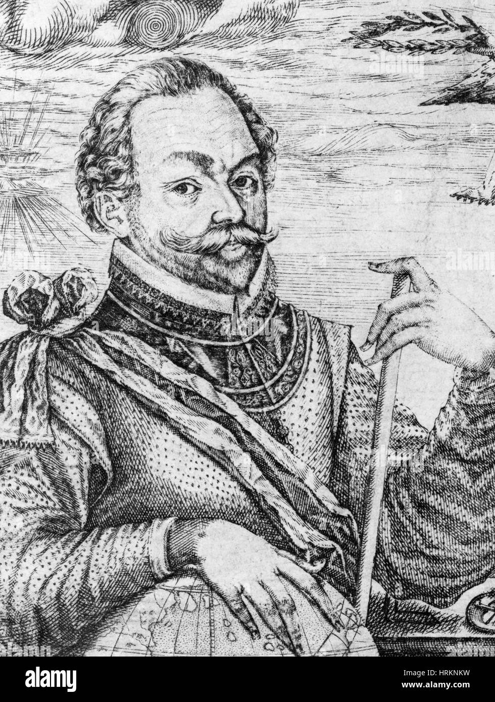 L'explorateur anglais Francis Drake, Banque D'Images