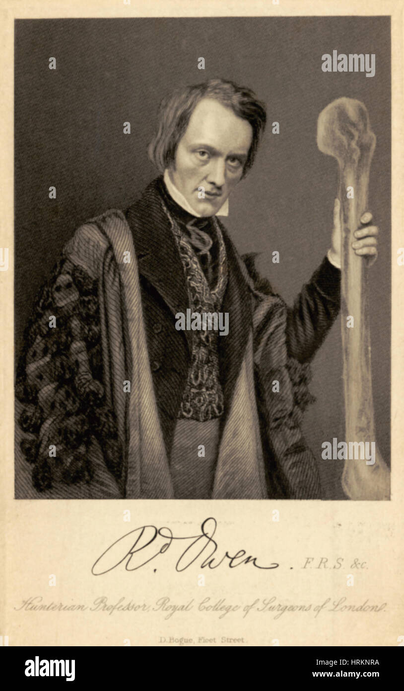 Richard Owen, paléontologue Anglais Banque D'Images