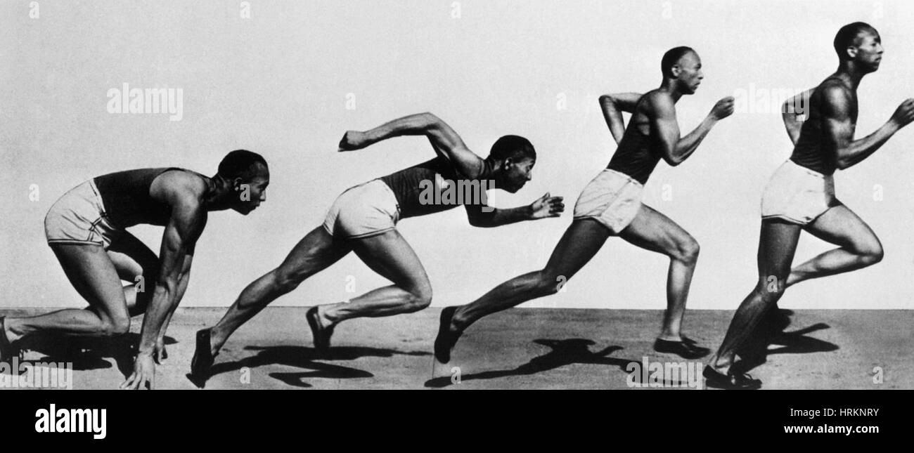 Jesse Owens, athlète olympique américain Banque D'Images