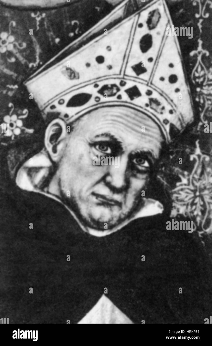 Albertus Magnus, philosophe Médiéval Banque D'Images