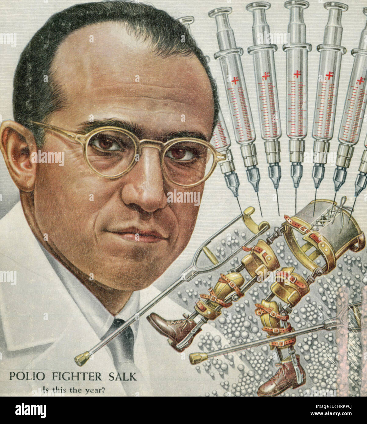 Jonas Salk, virologue américain Banque D'Images