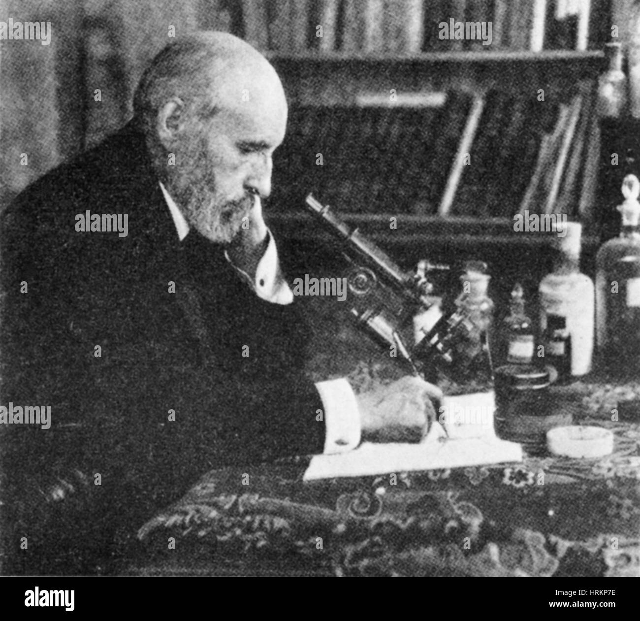 Santiago RamÌ n y Cajal, neuroscientifique Espagnol Banque D'Images