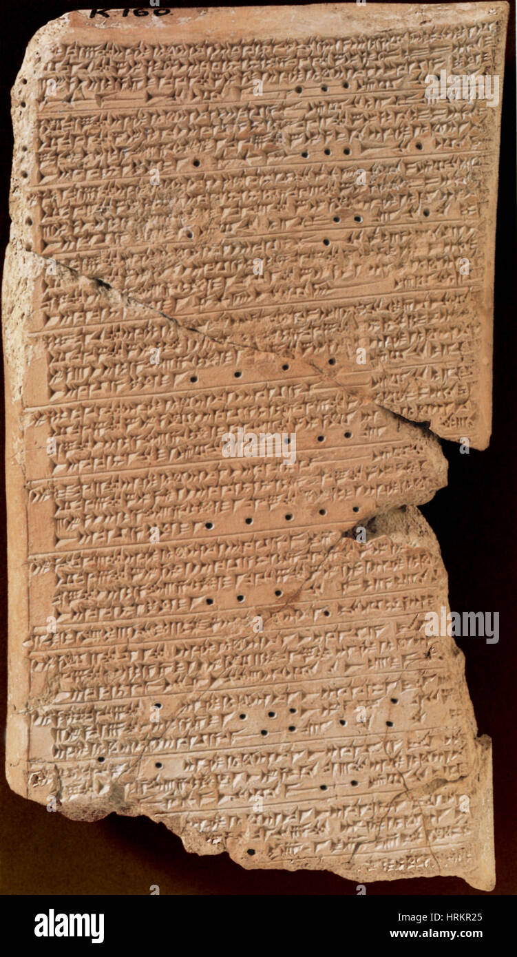 Comprimé de Vénus Ammisaduqa, 7e siècle avant J.-C. Banque D'Images