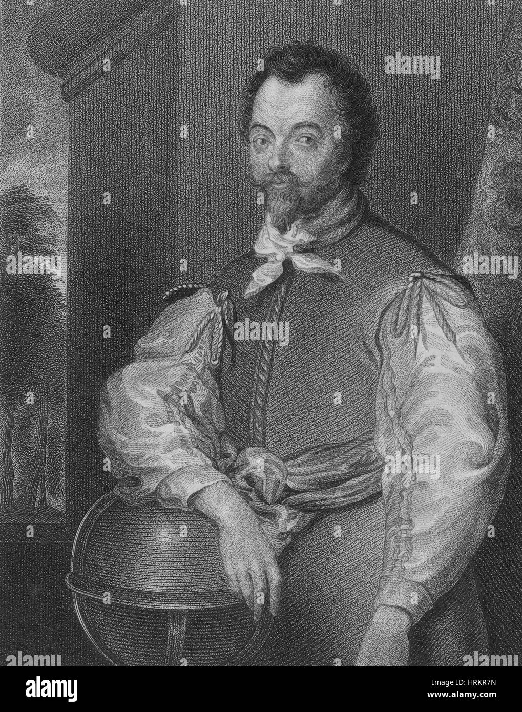 L'explorateur anglais Francis Drake, Banque D'Images