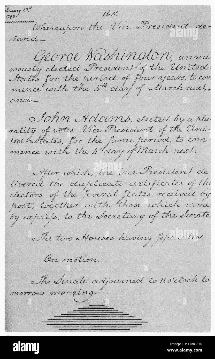 Journal officiel du Sénat, 1794 Banque D'Images