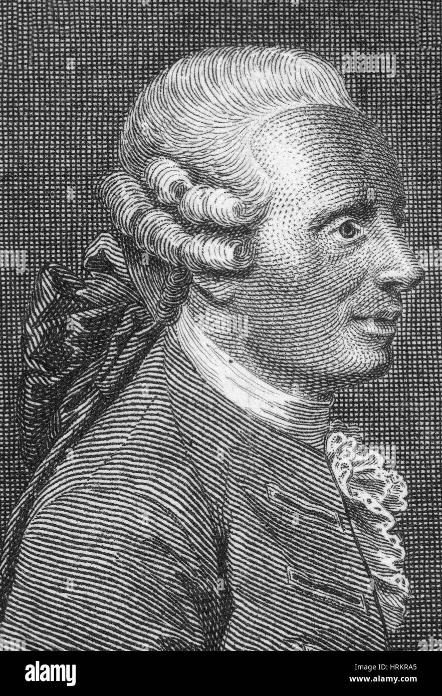 Jean Le Rond d'Alembert, mathématicien français Banque D'Images