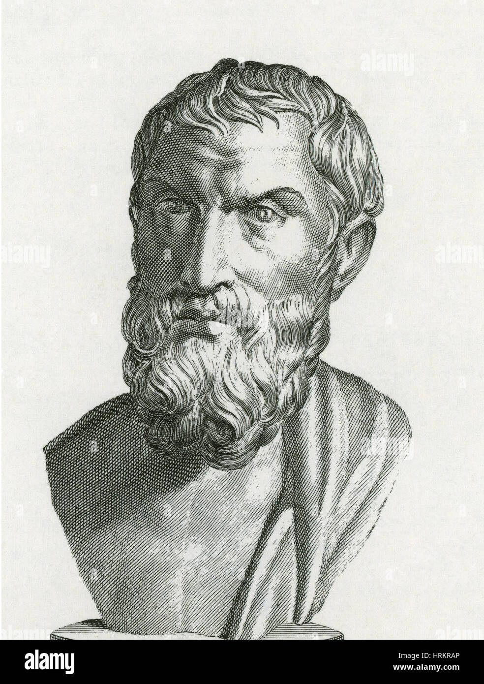 Epicure, philosophe grec Banque D'Images