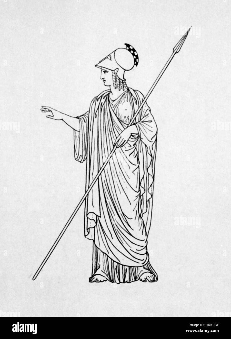 Minerve, déesse romaine de la sagesse Photo Stock Alamy