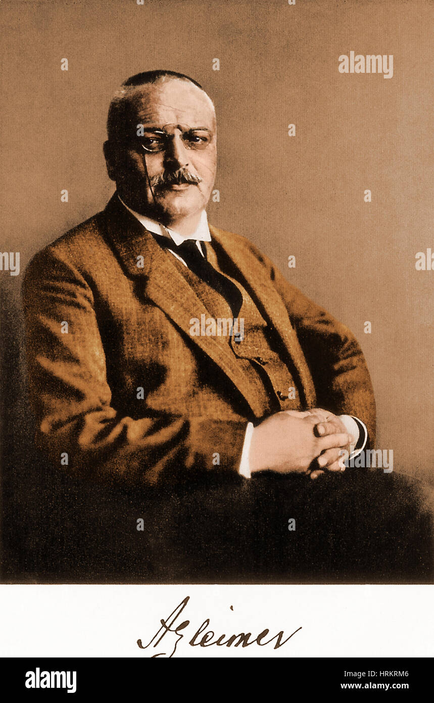 Alois Alzheimer, neurologue allemand Banque D'Images