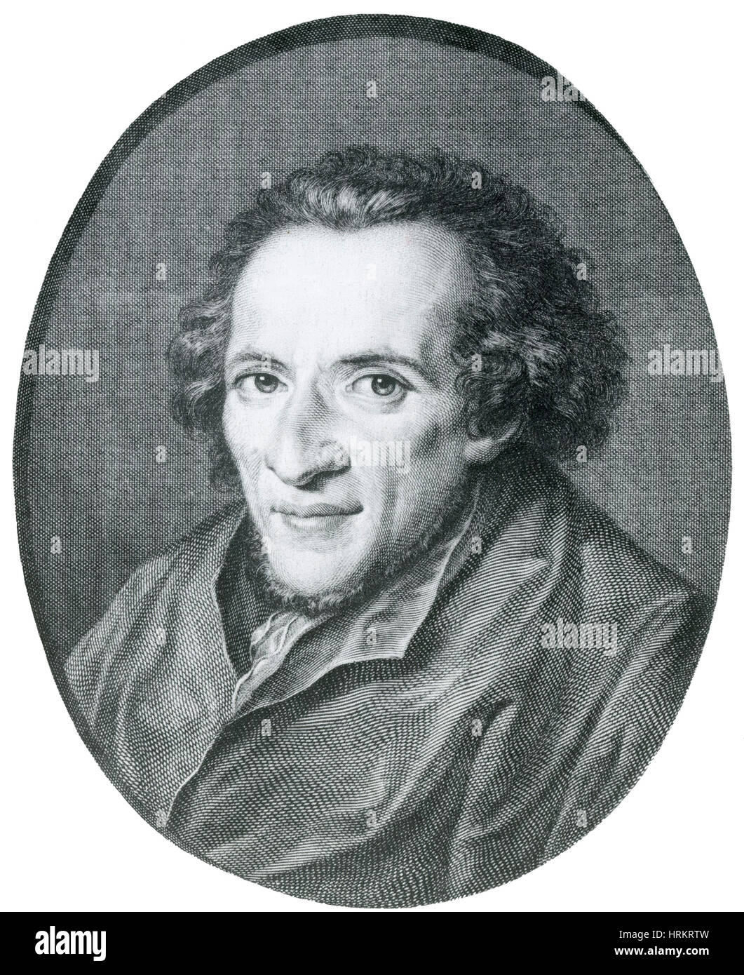 Moses Mendelssohn, philosophe allemand Banque D'Images