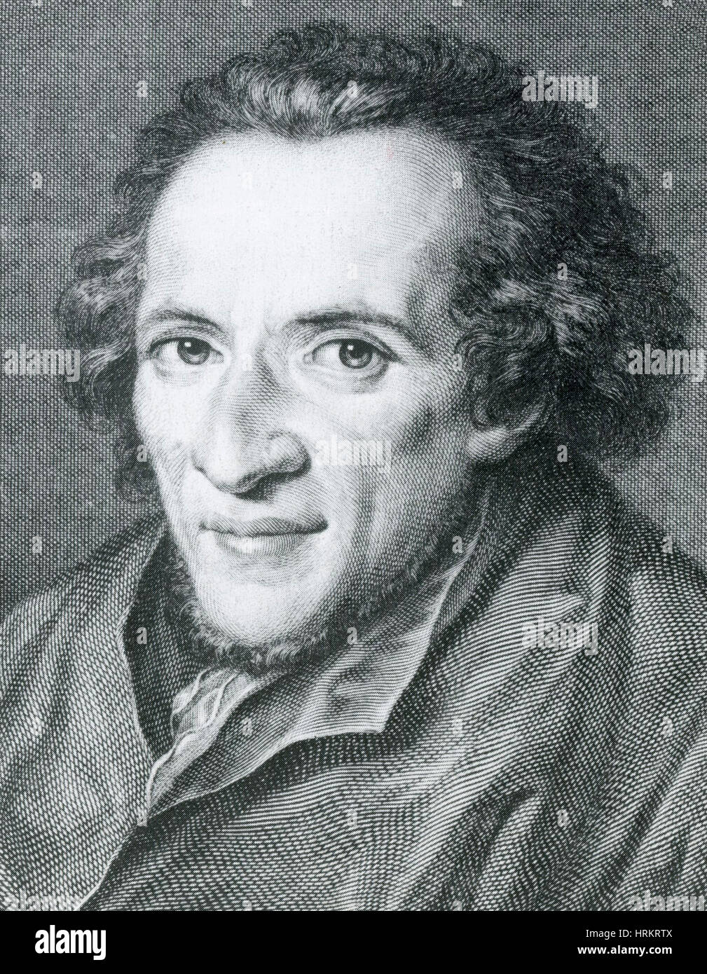 Moses Mendelssohn, philosophe allemand Banque D'Images