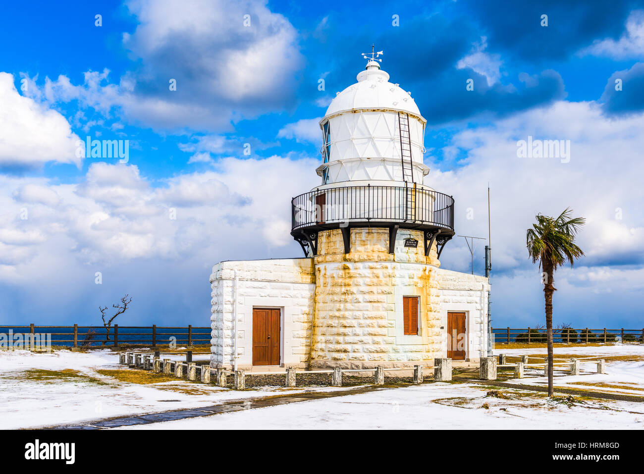 Suzu, le Japon à Rokkozaki Phare. Banque D'Images