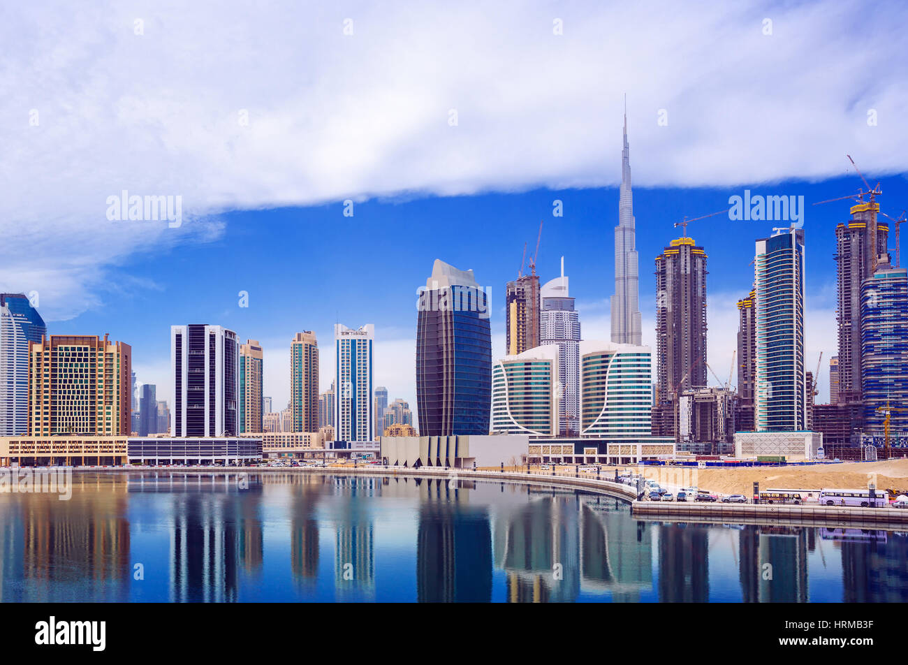 Vue sur le centre-ville de Dubaï, Emirats Arabes Unis Banque D'Images