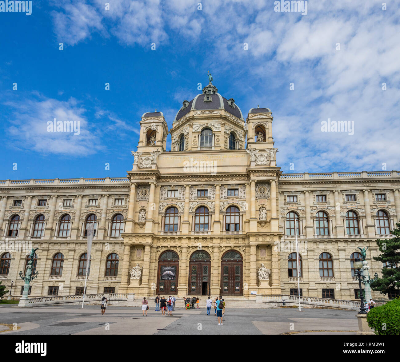 L'Autriche, Vienne, Maria-Theresien-Platz, portail du Musée d'Histoire Naturelle Banque D'Images
