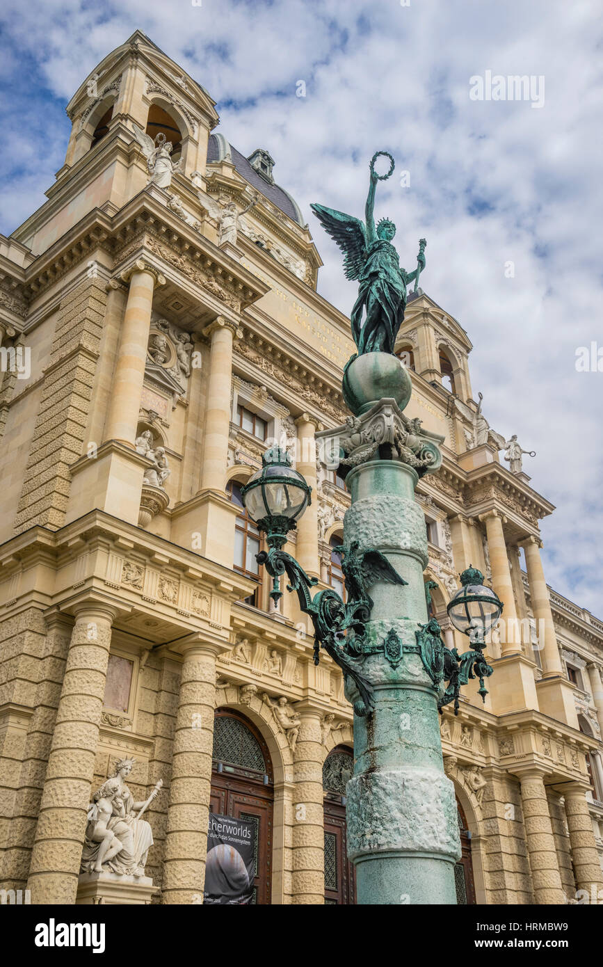 L'Autriche, Vienne, Maria-Theresien-Platz, portail du Musée d'Histoire Naturelle Banque D'Images