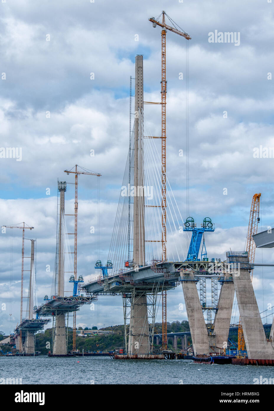 Nouveau queensferry croisement ; pont sur le Forth Estuary Edinburgh Banque D'Images