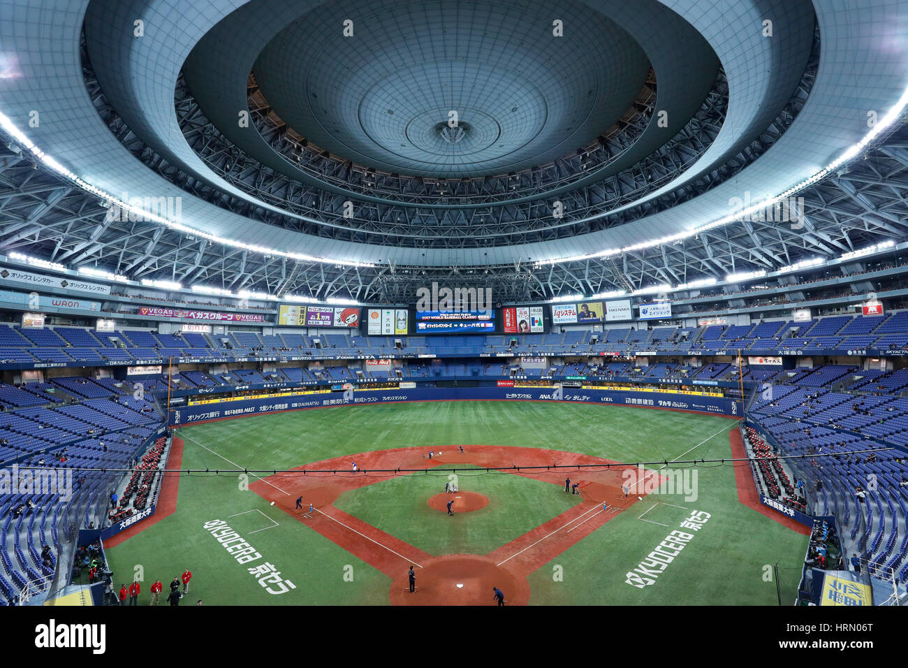 Osaka, Japon. 3e Mar, 2017. Kyocera Dome Osaka WBC : 2017 World Baseball Classic Exposition match au Kyocera Dome Osaka à Osaka, Japon . Credit : Yohei Osada/AFLO SPORT/Alamy Live News Banque D'Images