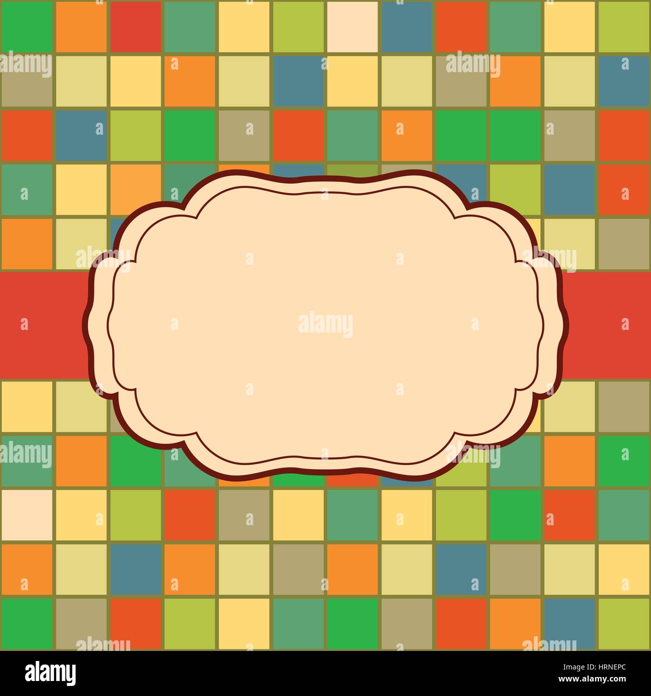 Cadre place pour texte invitation Illustration de Vecteur