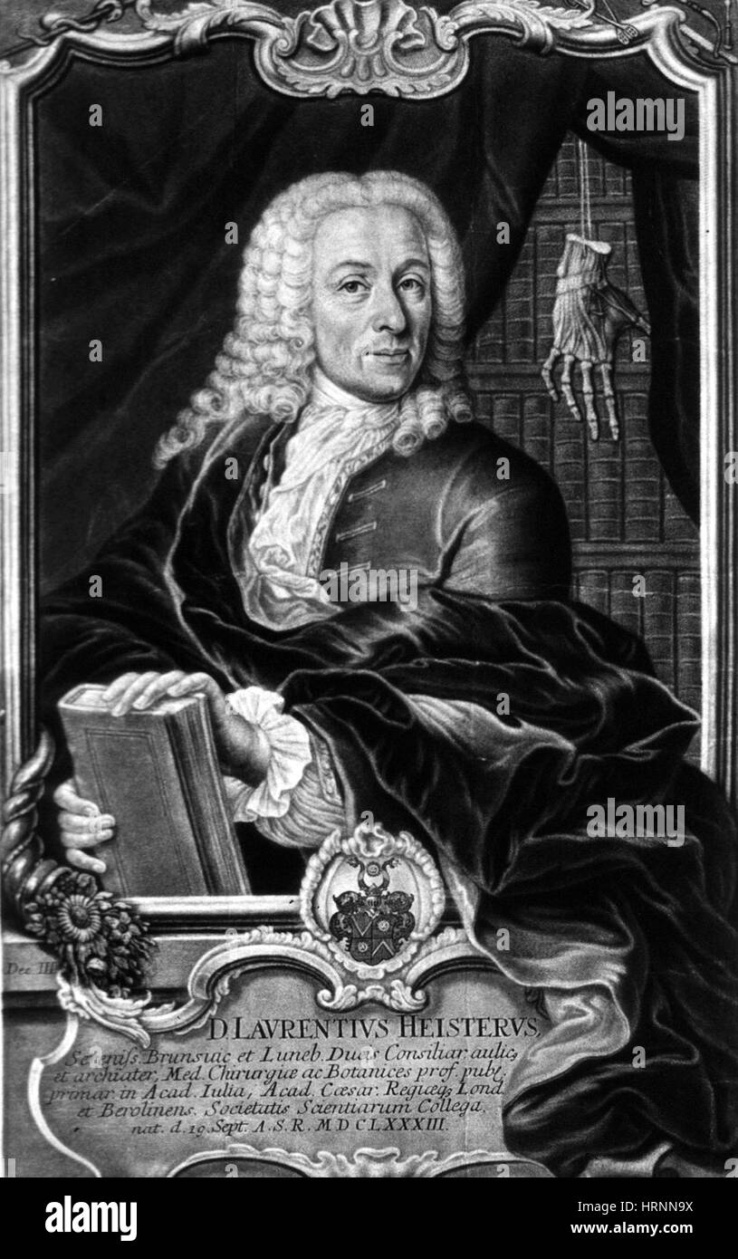 Lorenz Heister, anatomiste et botaniste allemand Banque D'Images