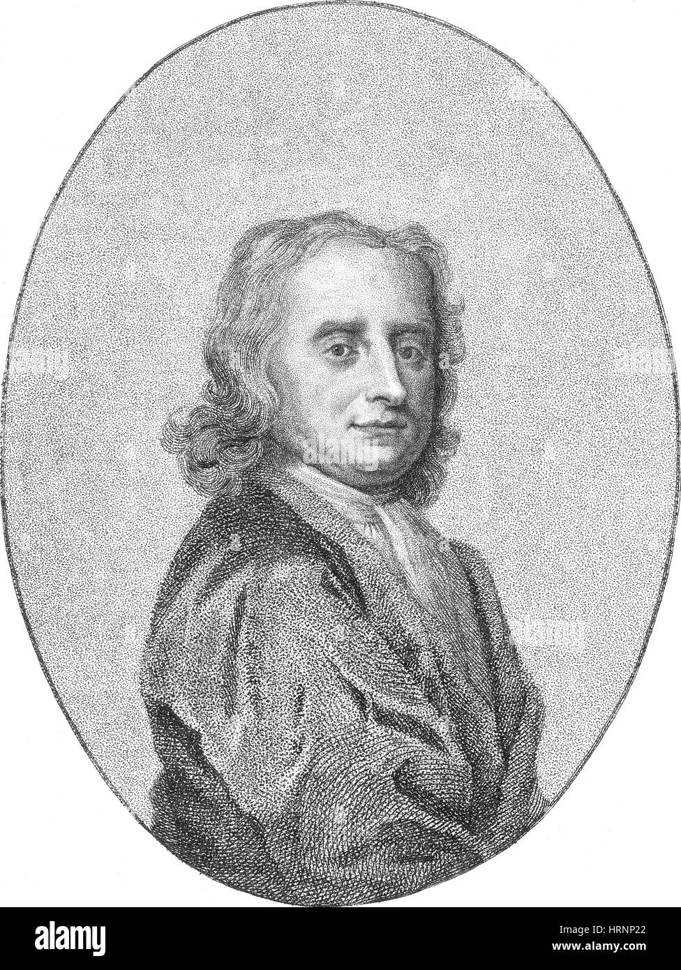 Isaac Newton, mathématicien anglais Banque D'Images