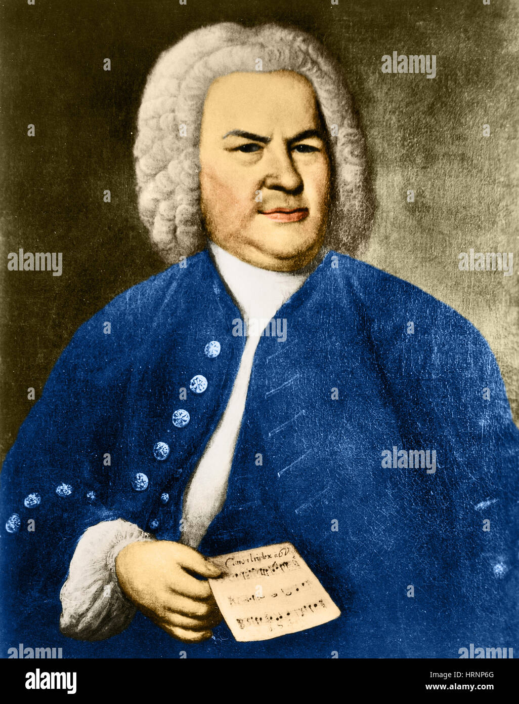 Johann Sebastian Bach, compositeur allemand Banque D'Images