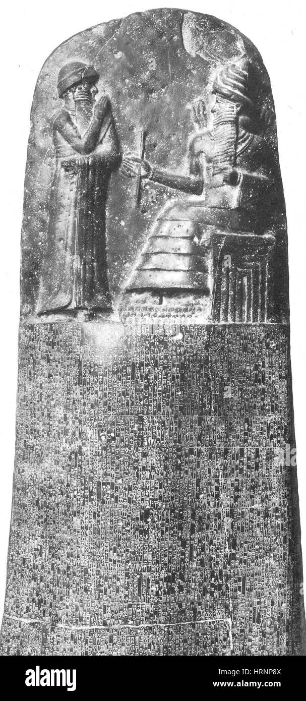 Code d'Hammourabi, 1750 BC Banque D'Images