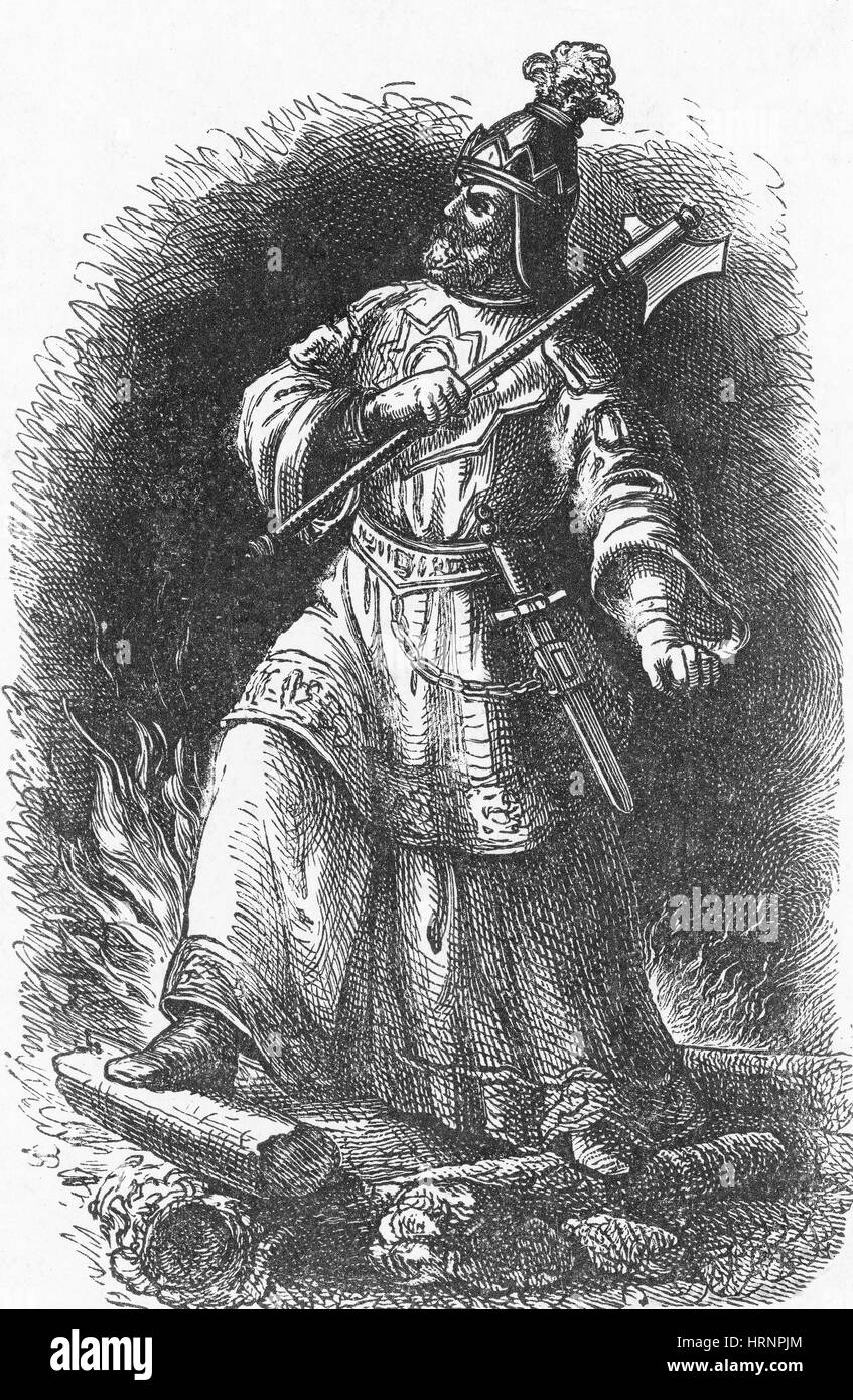 Attila, Empereur des Huns Banque D'Images