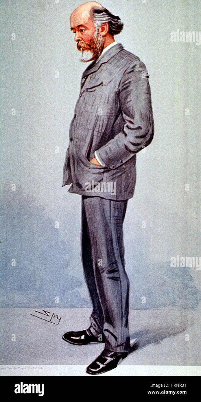 Joseph Oliver Lodge, physicien et inventeur anglais Banque D'Images