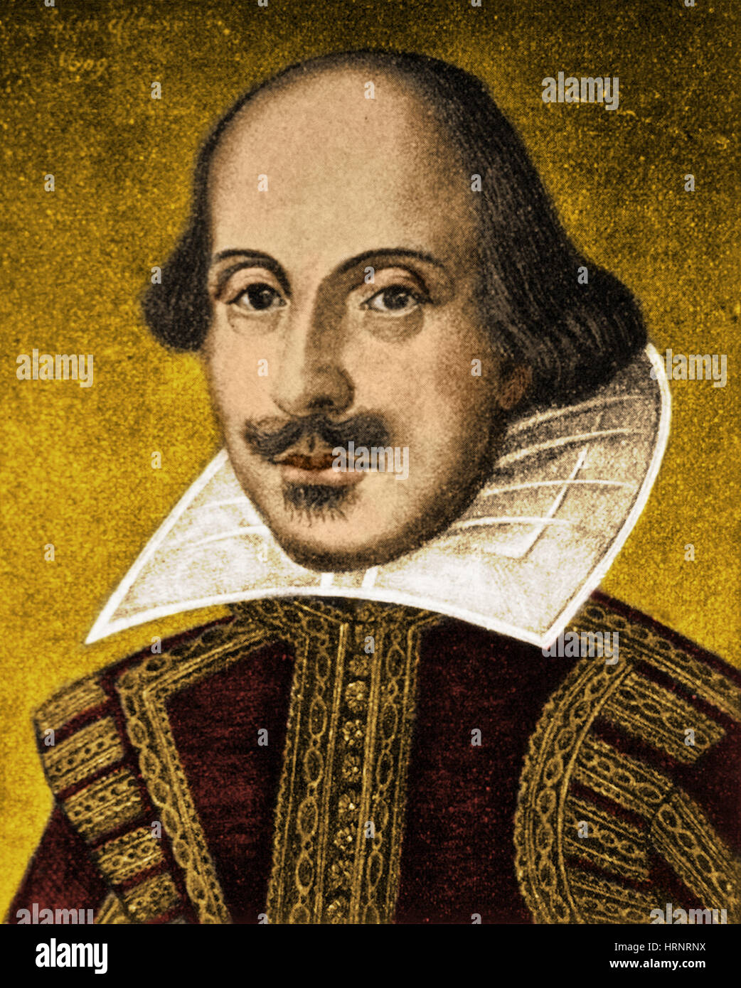 William Shakespeare, poète et dramaturge français Banque D'Images