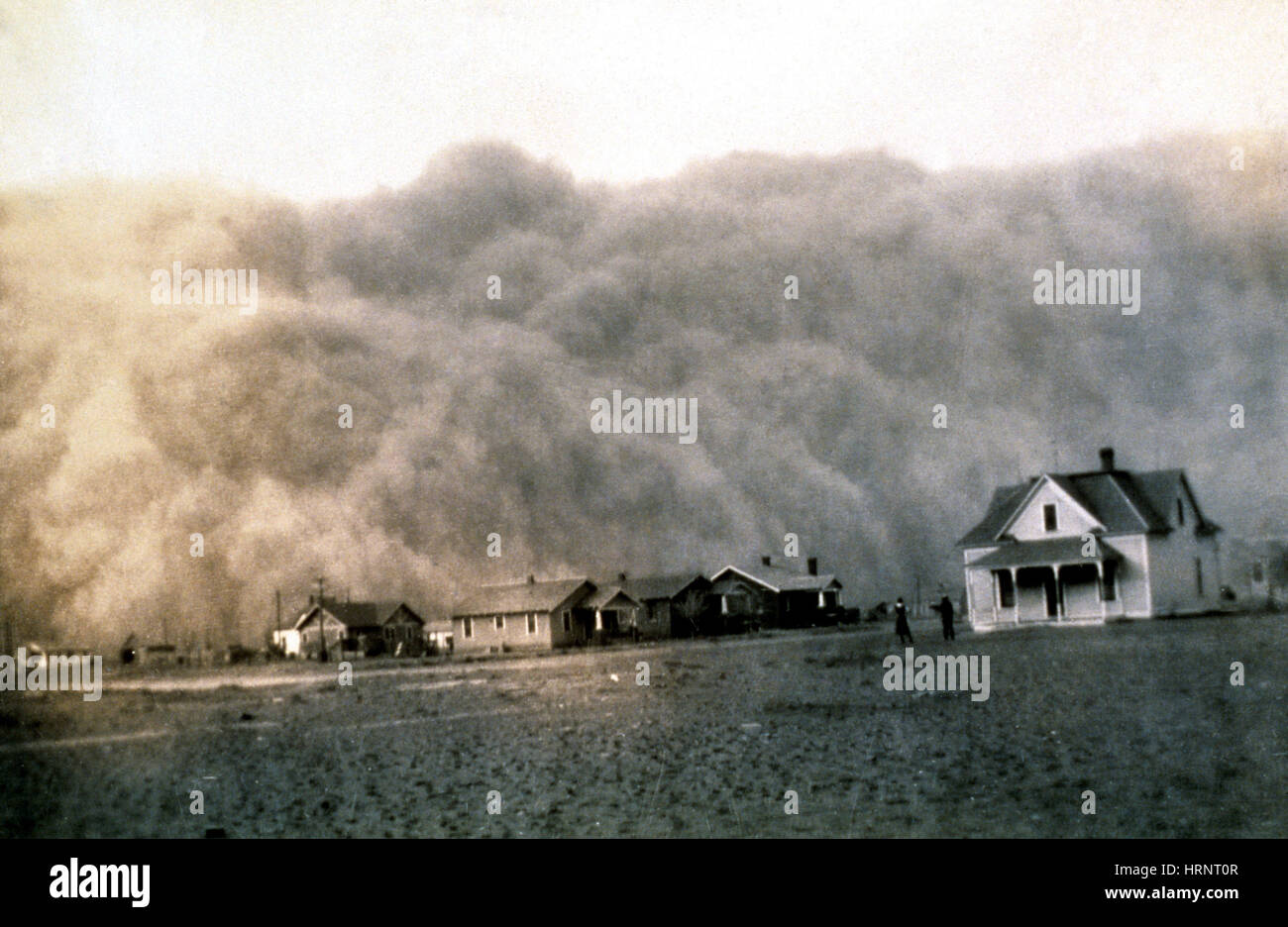 Tempête de poussière, 1935 Texas Banque D'Images