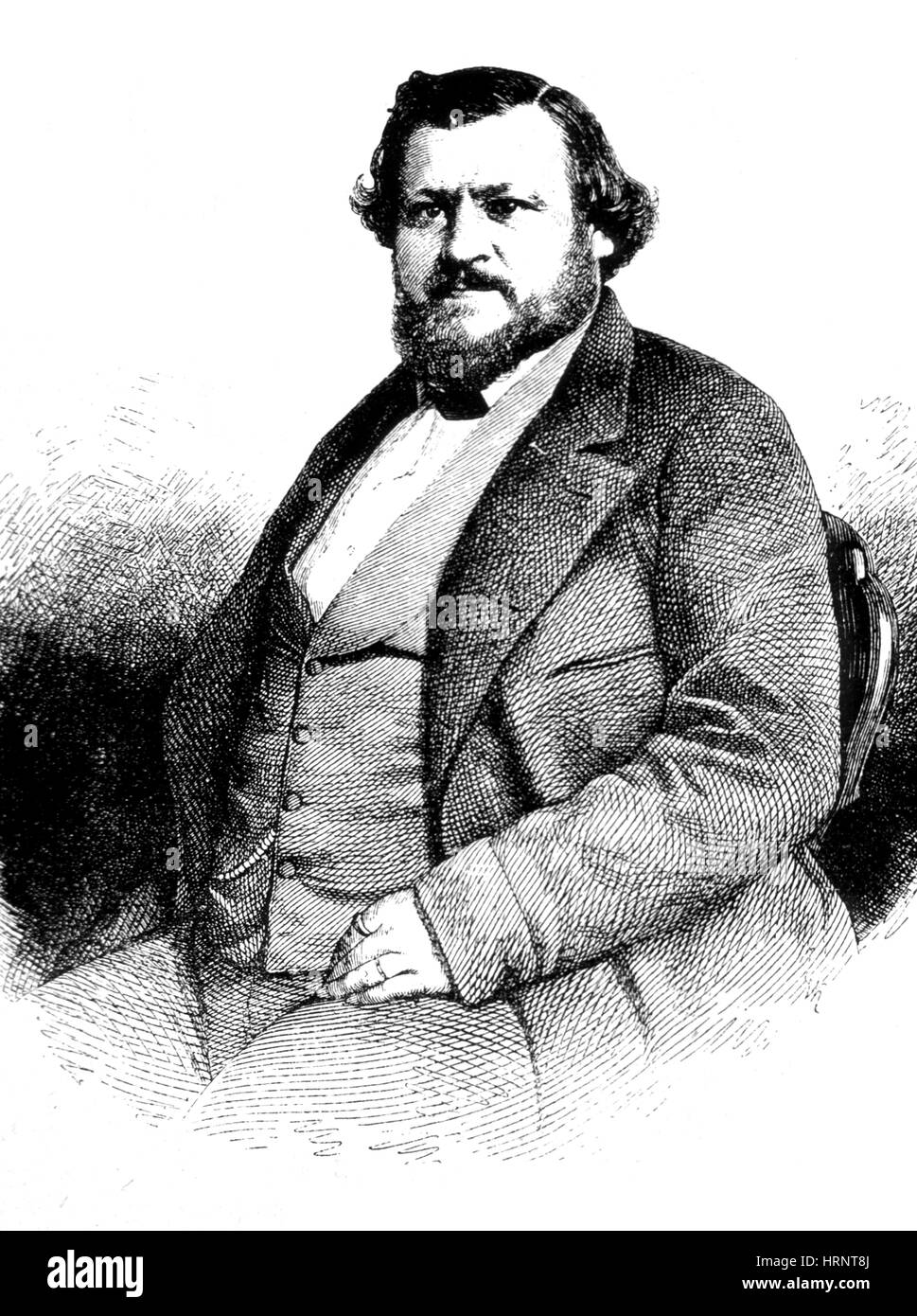 L'Allemand Karl Vogt, chercheur en sciences naturelles Banque D'Images