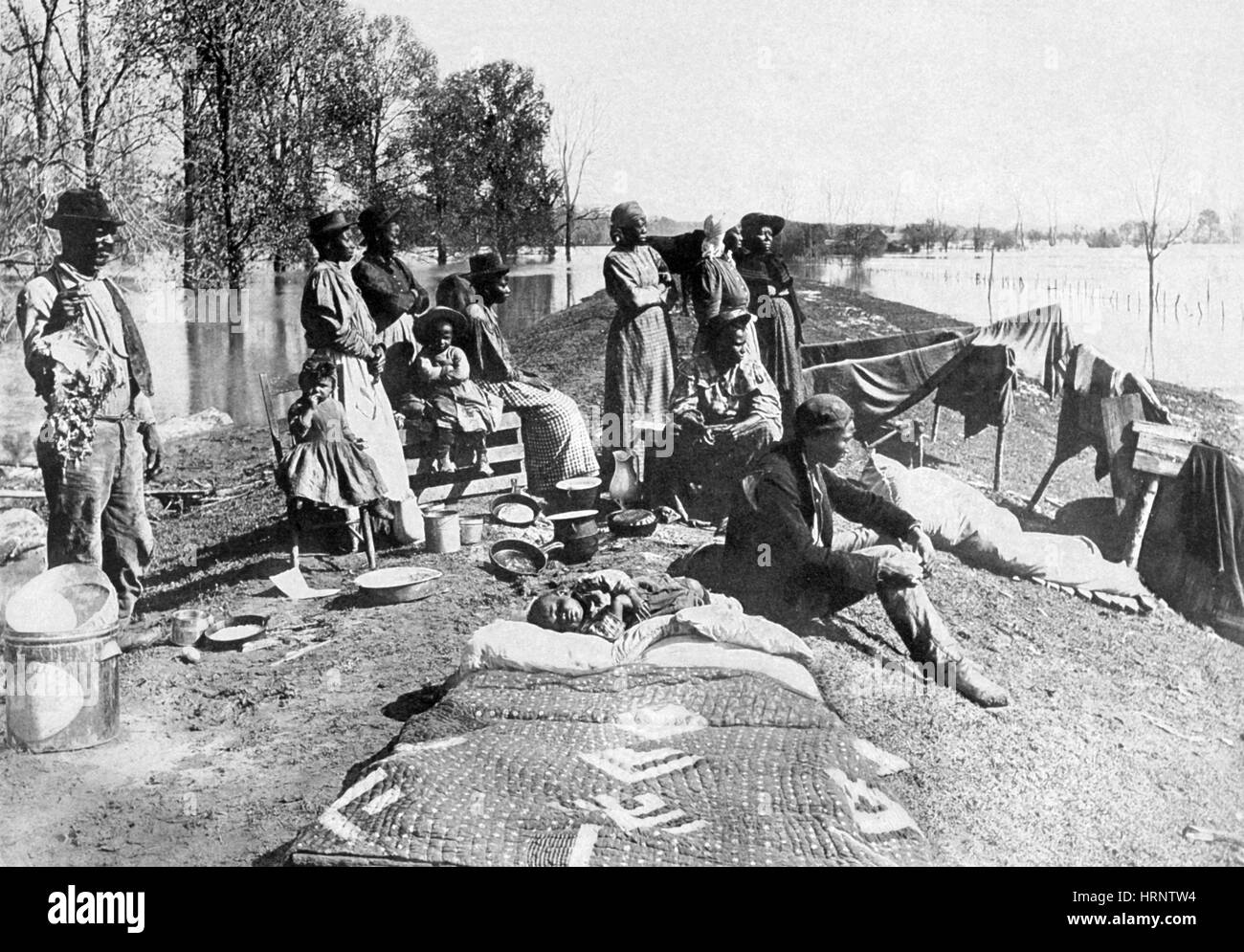 Les inondations du Mississippi, 1915 Banque D'Images