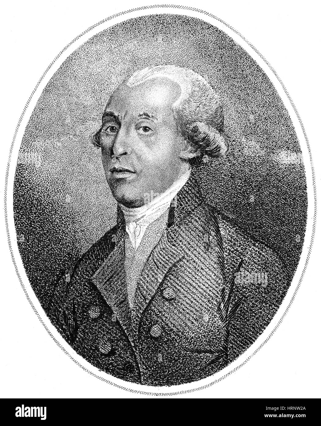 Tiberius Cavallo, physicien italien Banque D'Images