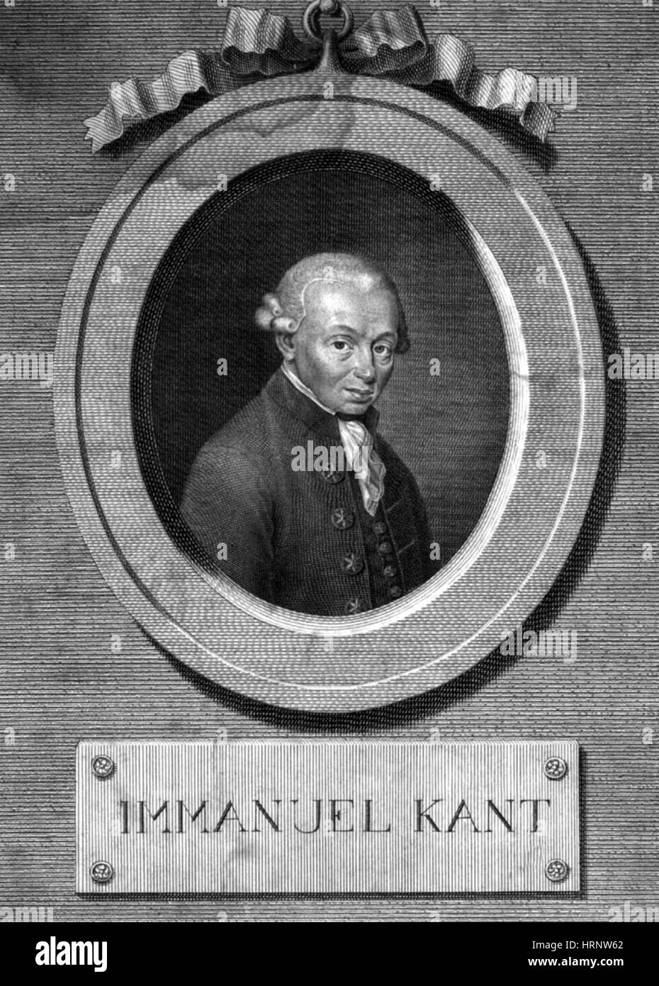 Emmanuel Kant, philosophe allemand Banque D'Images