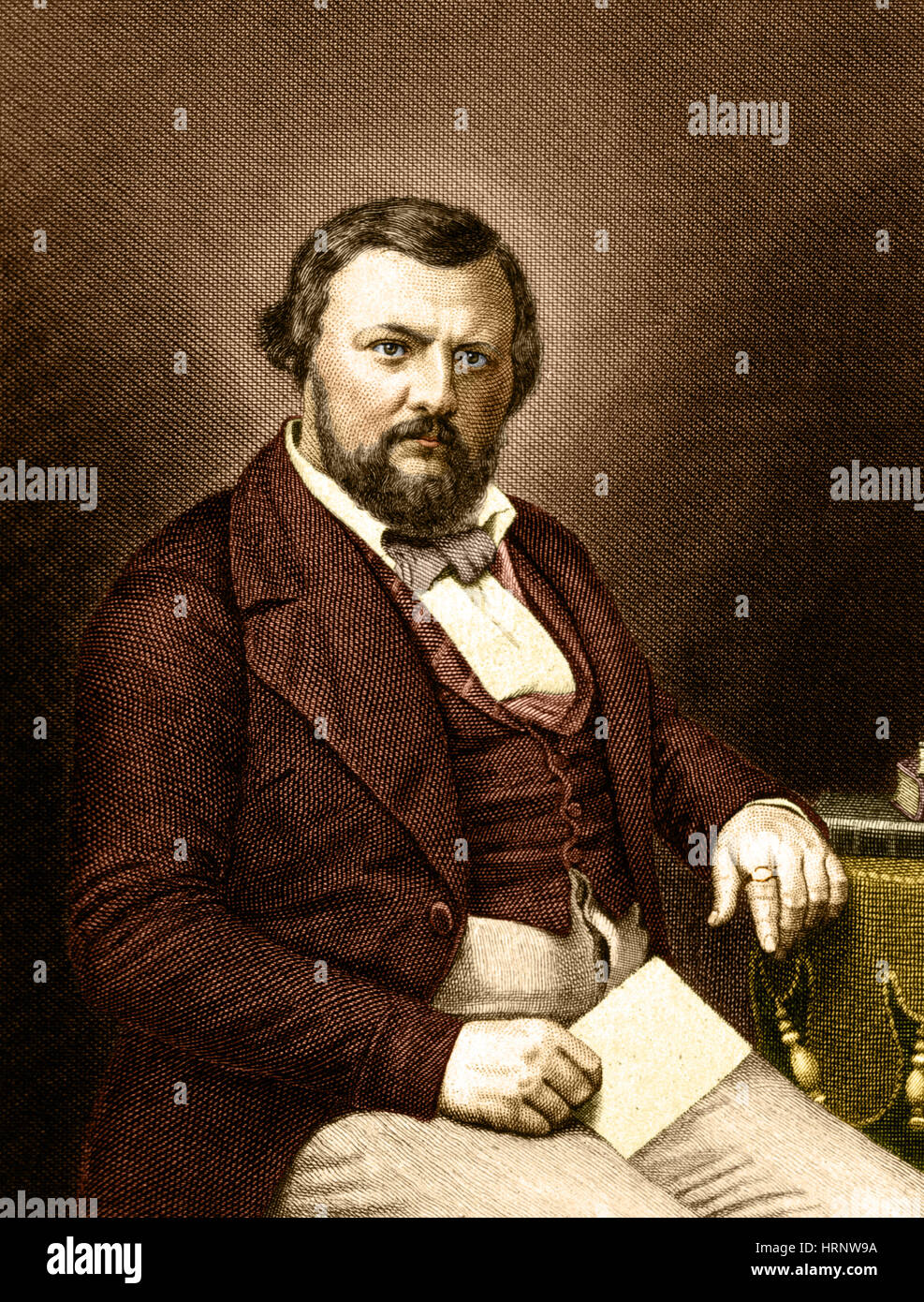 L'Allemand Karl Vogt, chercheur en sciences naturelles Banque D'Images