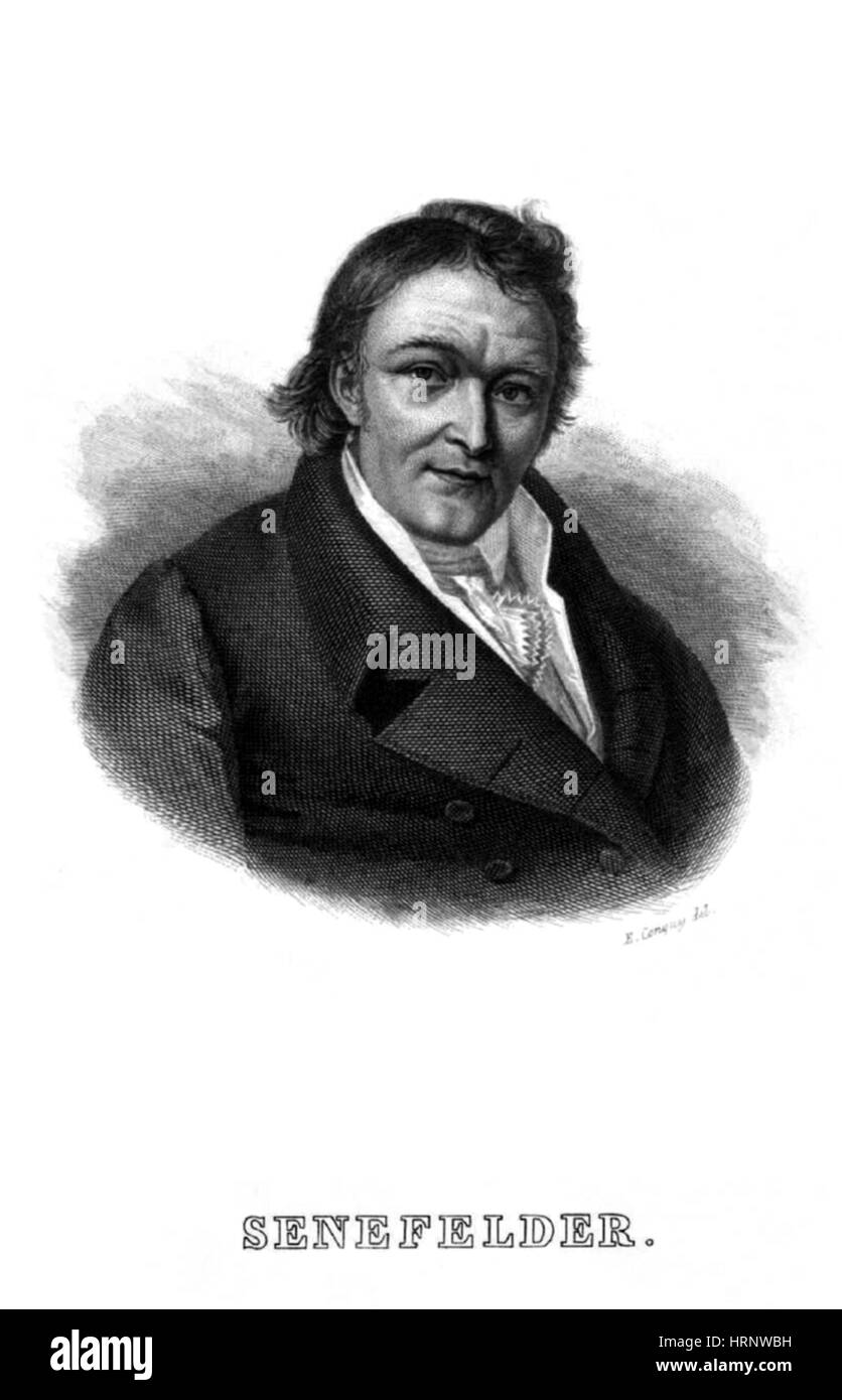 Alois Senefelder, l'inventeur allemand Banque D'Images