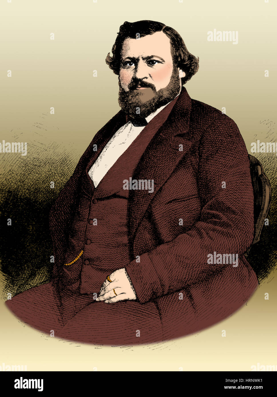 L'Allemand Karl Vogt, chercheur en sciences naturelles Banque D'Images